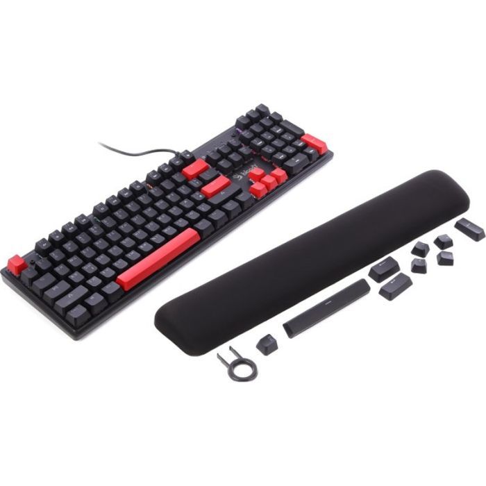 Клавиатура A4Tech Bloody S525N RGB BLMS Red Switch USB Fire Black (4711421002066) изображение 4