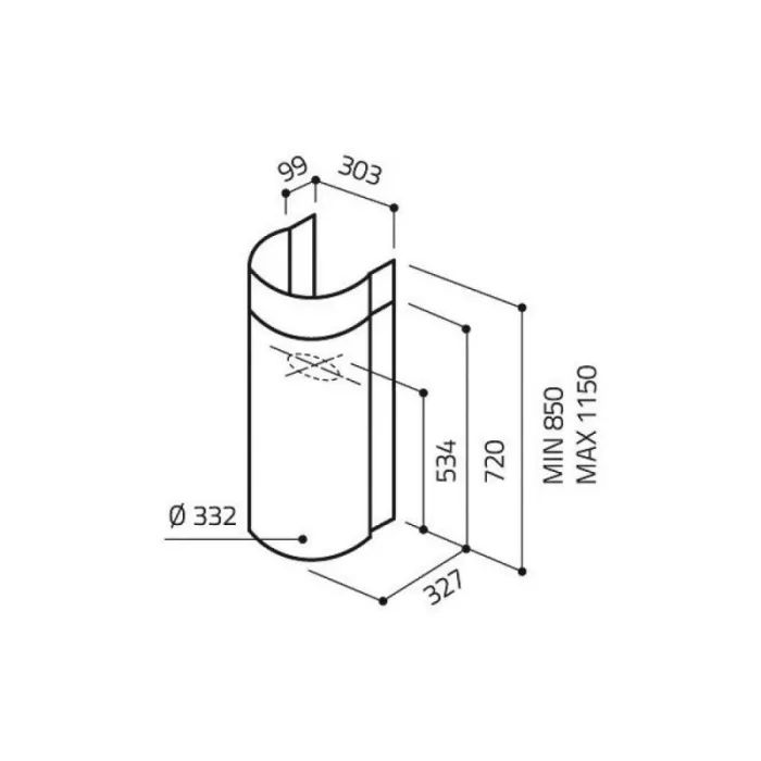 Витяжка кухонна Elica STONE WH/A/33 зображення 2
