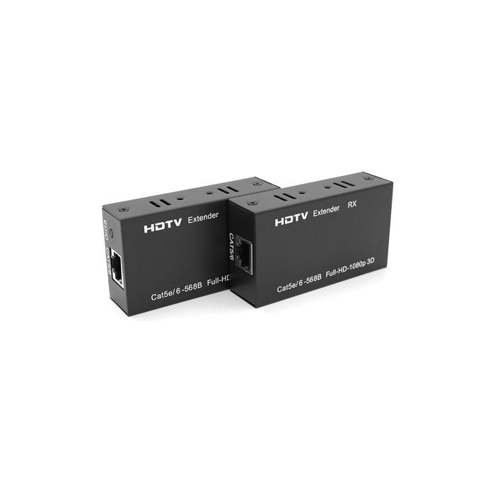 Адаптер HDMI extender 60m CAT5E/6 1080P 3D black Voltronic (YT-SCPE HDM-60m1080Р) изображение 2