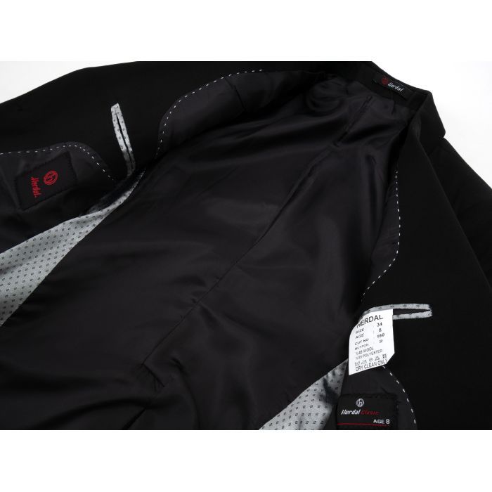 Пиджак детский Herdal с брюками школьный (1510-2-128B-black) изображение 7