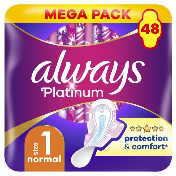 Гигиенические прокладки Always Platinum Normal Размер 1 48 шт. (8700216784719)