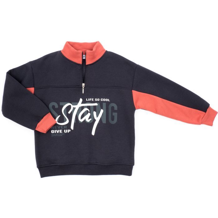 Спортивний костюм дитячий Smile на флісі (4225-122B-gray) зображення 2