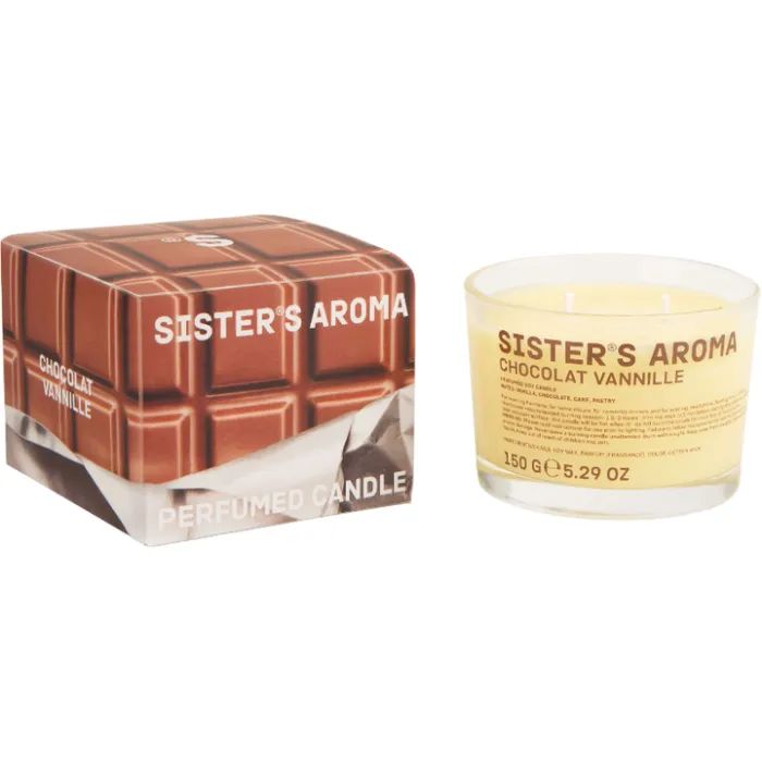 Ароматическая свеча Sister's Aroma Chocolat Vannille 150 г (4820227785445)