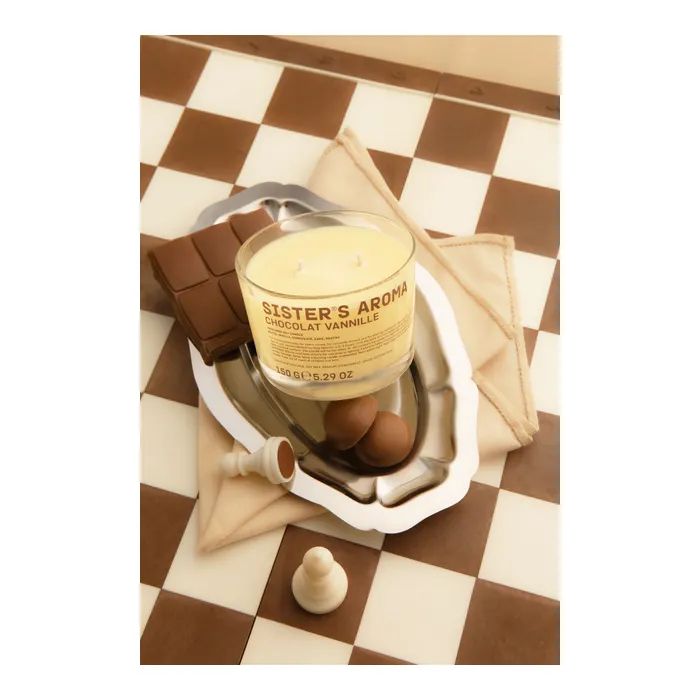 Ароматическая свеча Sister's Aroma Chocolat Vannille 150 г (4820227785445) изображение 2
