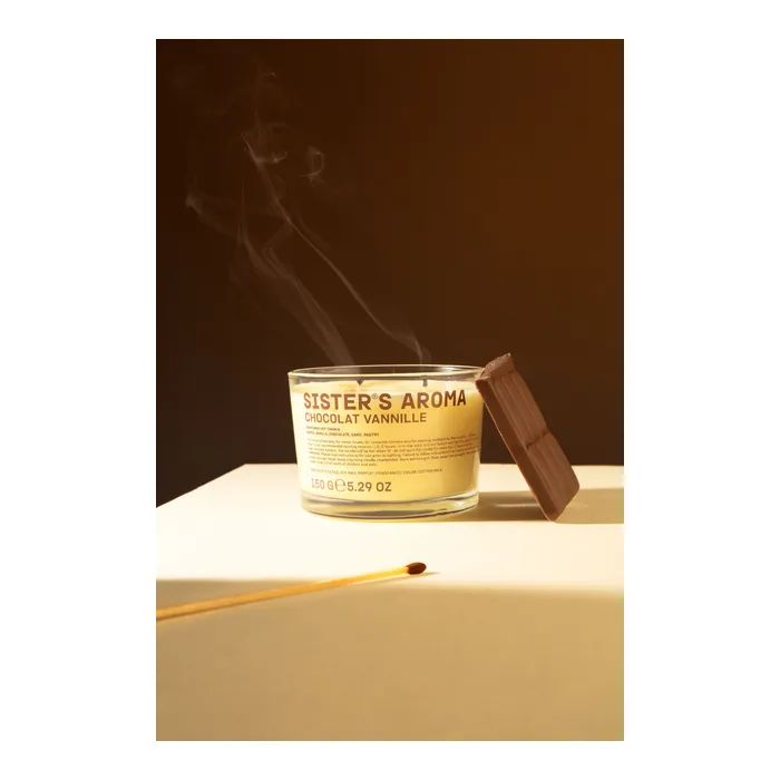 Ароматическая свеча Sister's Aroma Chocolat Vannille 150 г (4820227785445) изображение 3