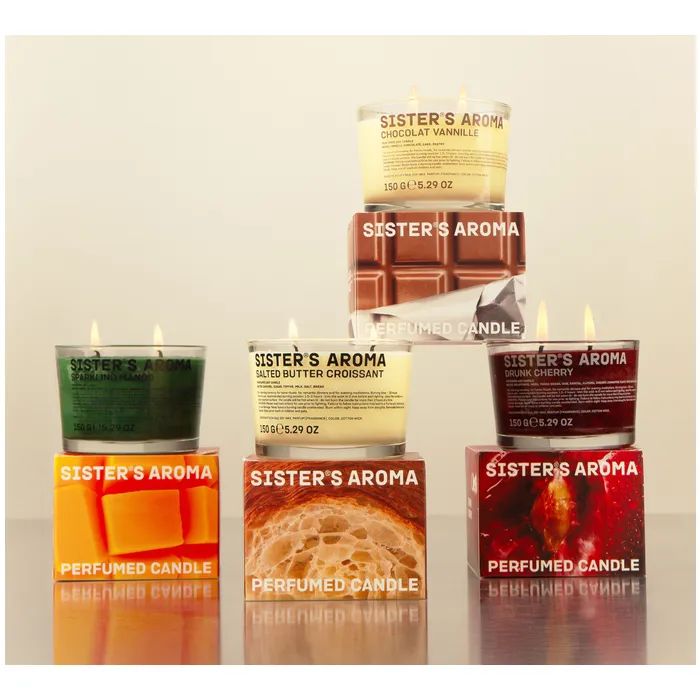 Ароматическая свеча Sister's Aroma Chocolat Vannille 150 г (4820227785445) изображение 4