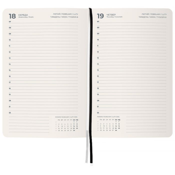 Еженедельник Axent датированный 2026 Partner City Soft, 145х210, коричневый (8821-26-05-A) изображение 3