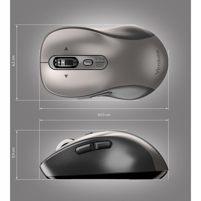 Мишка YENKEE YMS 2010BK Gyro Wireless/Bluetooth Black (45025343) зображення 10