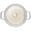 Кастрюля KitchenAid Steel Core 24 см 6 л мигдалевий крем (CC003269-001) изображение 3