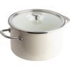 Кастрюля KitchenAid Steel Core 24 см 6 л мигдалевий крем (CC003269-001)