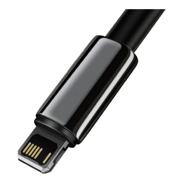 Дата кабель USB 2.0 AM to Lightning 1.0m 2.4A black Baseus (CALWJ-01) зображення 2