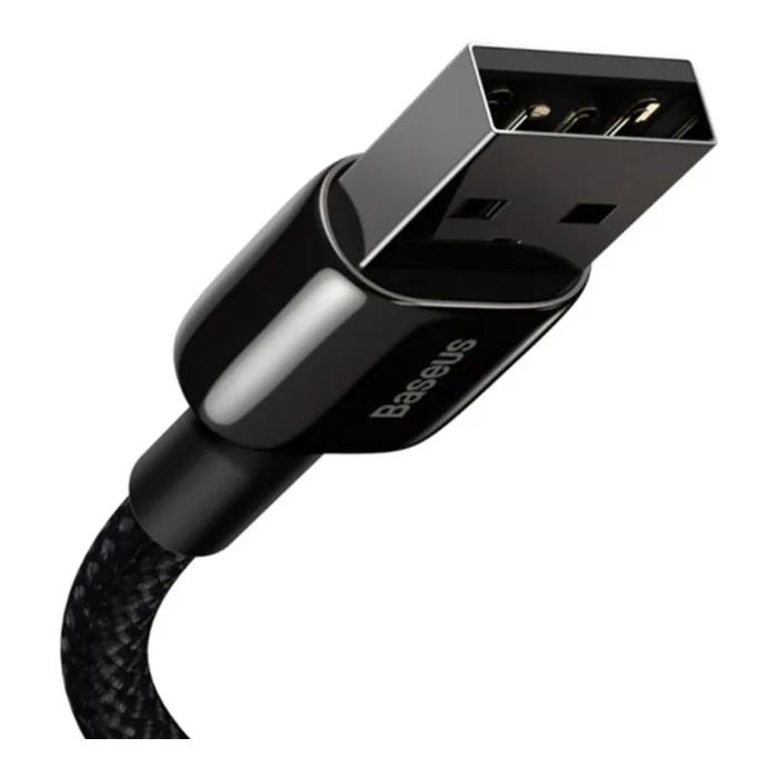 Дата кабель USB 2.0 AM to Lightning 1.0m 2.4A black Baseus (CALWJ-01) зображення 3
