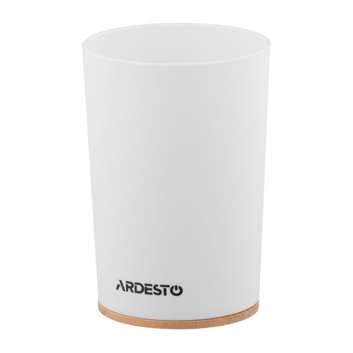 Стакан для ванної кімнати Ardesto Minimalism Білий (ARHB3105WB)