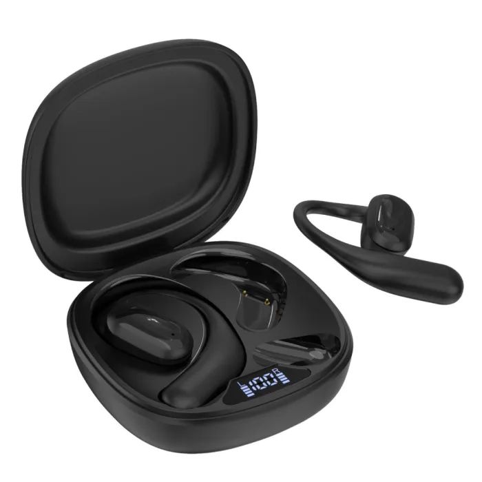 Наушники Choetech Open-ear з LED дисплеєм Black (BH-T25-BK) > цены в Киеве и Украине Наушники Choetech Open-ear з LED дисплеєм Black (BH-T25-BK)
