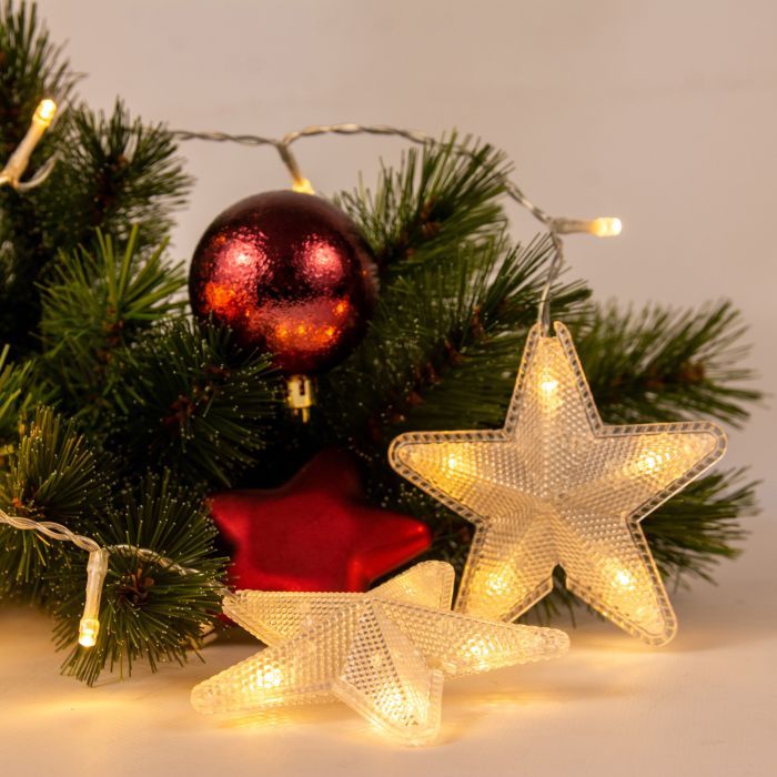 Гирлянда Chomik Штора зірки 136 LED теплий білий, 3 м, від мережі (5900779880030) изображение 6