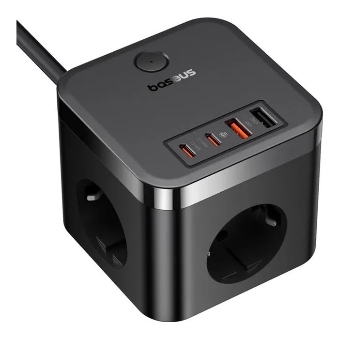 Сетевой фильтр питания Baseus PowerCombo Cube Power Strip (E00066400117-00) изображение 3