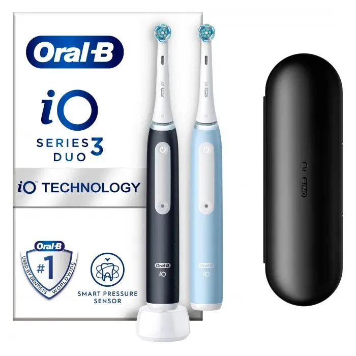 Электрическая зубная щетка Oral-B iO Series 3 Duo Black & Blue (8006540731772) изображение 2