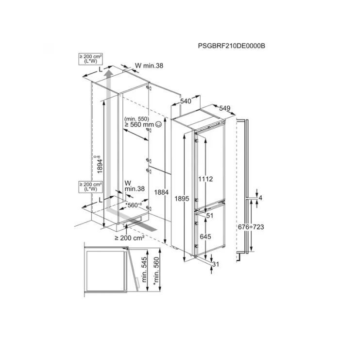 Холодильник Electrolux ENS6TE19S зображення 5