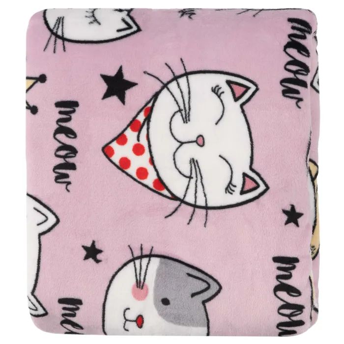 Плед Ardesto Flannel 100% поліестер, котики 160х200 см (ART0132PB) зображення 2