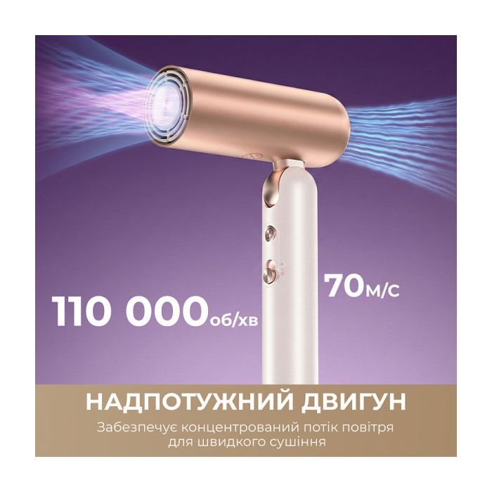 Фен Dreame Pocket Ultra AHD52 Rosy White (AHD52-RWH) зображення 8