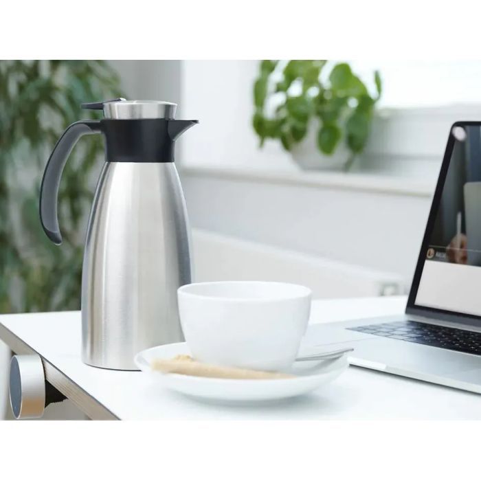 Термос Tefal Soft Grip, 1.5л, нежавіюча сталь, пластик, чорний (K3043214) зображення 10