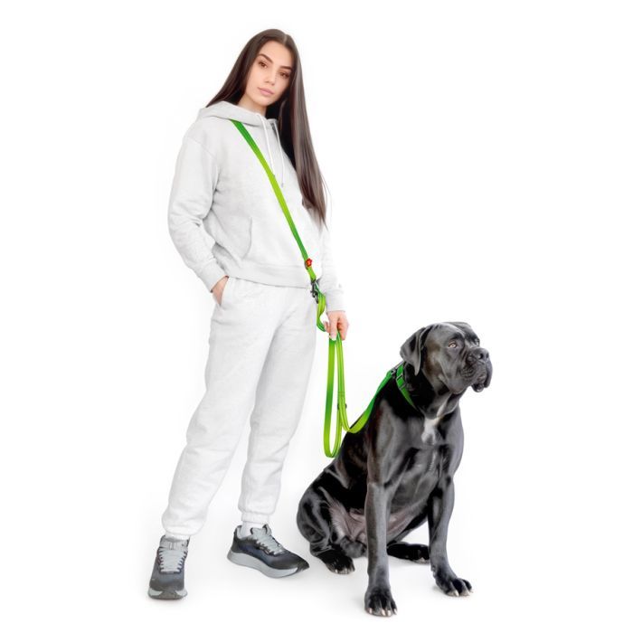 Поводок для собак WAUDOG Nylon Mono светоотражающий М черный (46481) изображение 4