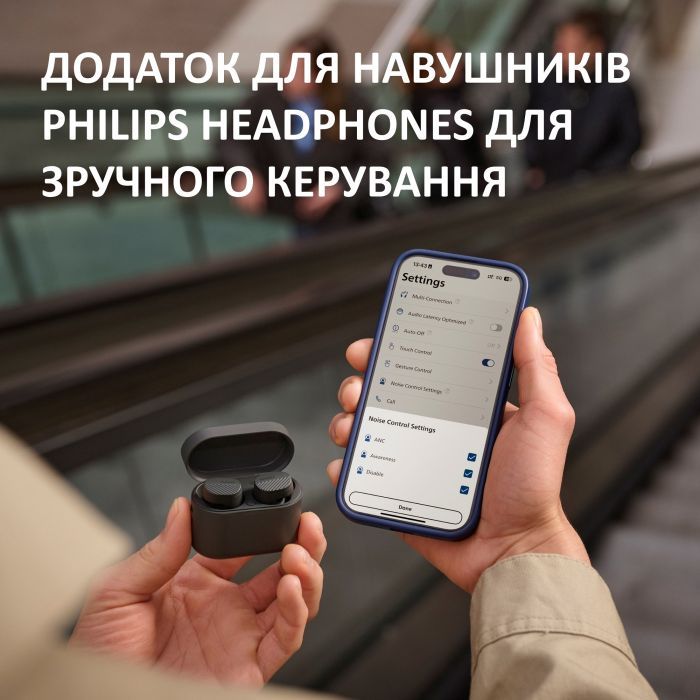 Наушники Philips TAT5000BK/00 Wireless Black (TAT5000BK/00) изображение 5