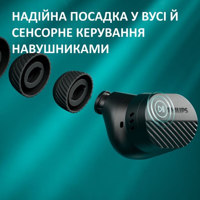 Наушники Philips TAT5000BK/00 Wireless Black (TAT5000BK/00) изображение 8