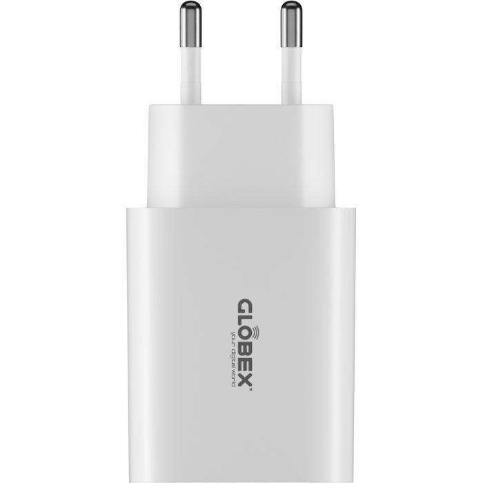 Зарядний пристрій Globex USB-C 20W FastPower white (20WC1A)