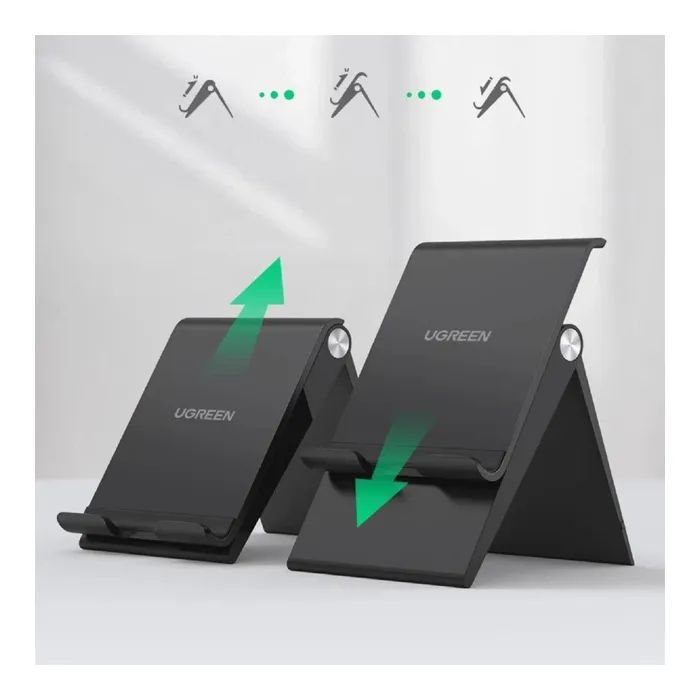 Подставка для планшета и телефона LP247 Adjustable Portable Stand Black Ugreen (80903) изображение 4
