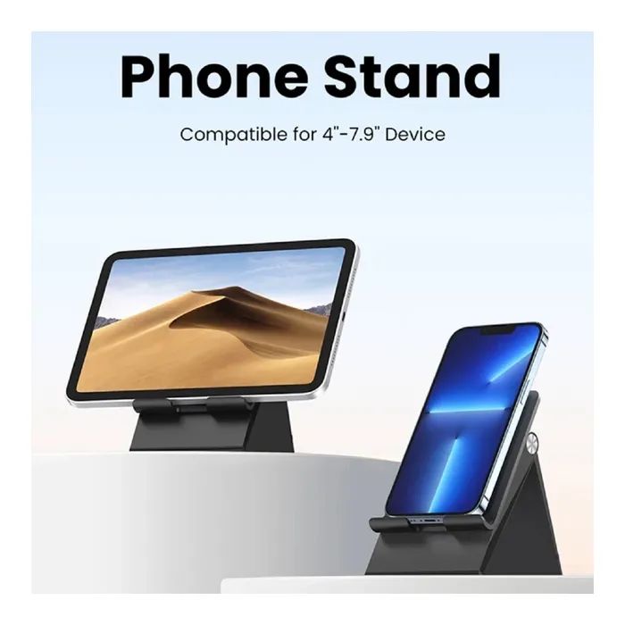 Подставка для планшета и телефона LP247 Adjustable Portable Stand Black Ugreen (80903) изображение 5