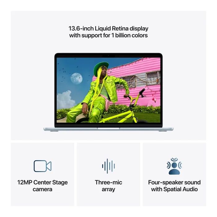 Ноутбук Apple MacBook Air 13 M5 A3449 Silver (MDH74UA/A) зображення 5