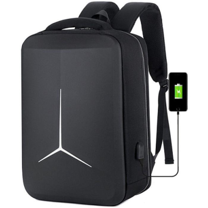 Рюкзак для ноутбука Voltronic 15.6", TT-2020-2B, Nylon, Polyester, Oxford, Black, USB (TT-2020-2B)