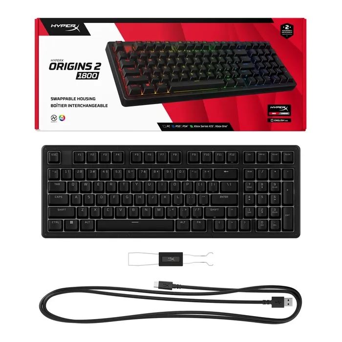 Клавіатура HyperX Origins 2 1800 HX Red USB UA Black (B4QS4AA) зображення 12