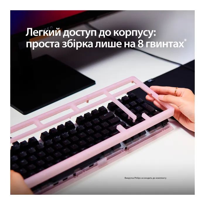 Клавіатура HyperX Origins 2 1800 HX Red USB UA Black (B4QS4AA) зображення 9