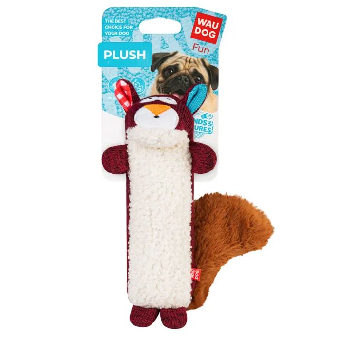 Игрушка для собак WAUDOG Fun Plush Білка трикотаж 18 см (6261) изображение 2