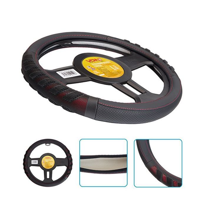 Чехол на руль VITOL L чорн (VLOD-L2628 BK/RD L) изображение 8