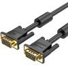Кабель мультимедийный VGA M to VGA M 1.0m ferrite black Vention (DAEBF)