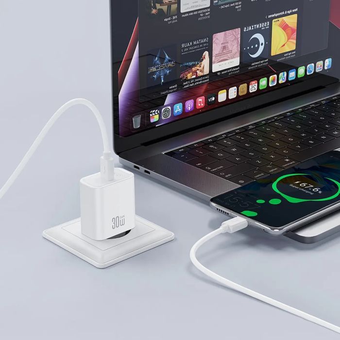 Зарядний пристрій XO USB-C PD30W white (CE41.white) зображення 5