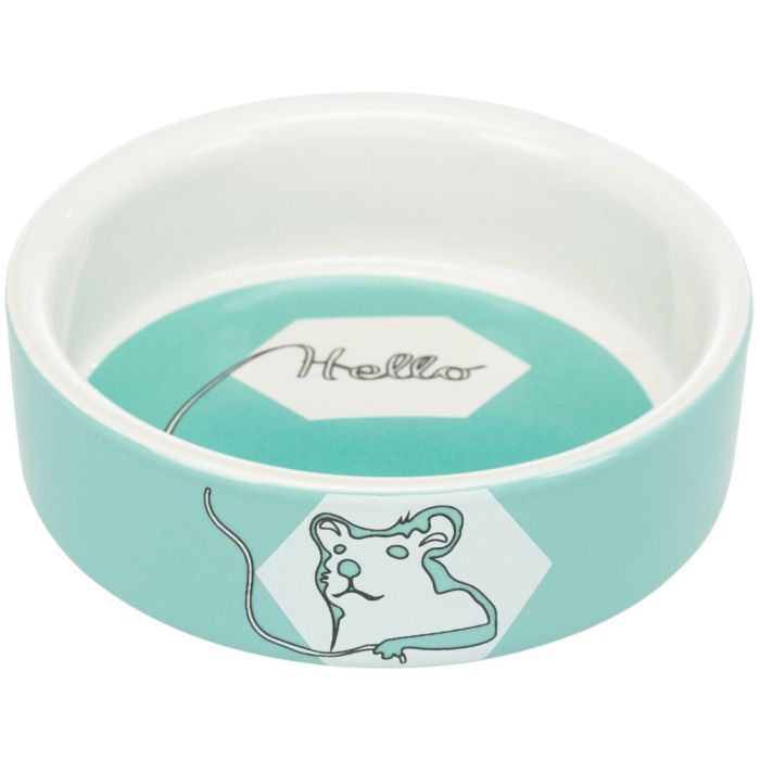 Универсальная посуда для животных Trixie Миска Hello Hamster керамическая 8 см 90 мл (4047974607343) изображение 4