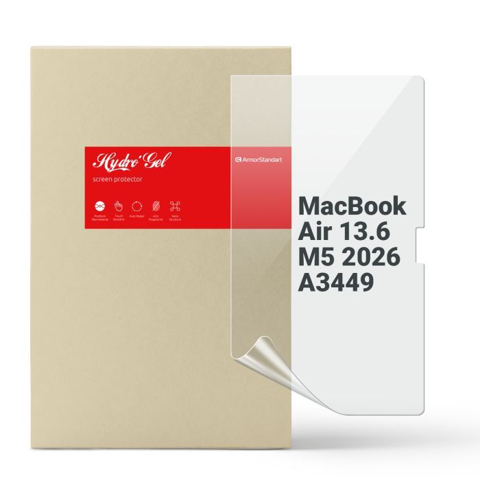 Пленка защитная Armorstandart hydrogel MacBook Air 13.6 M5 2026 A3449 (ARM91073)