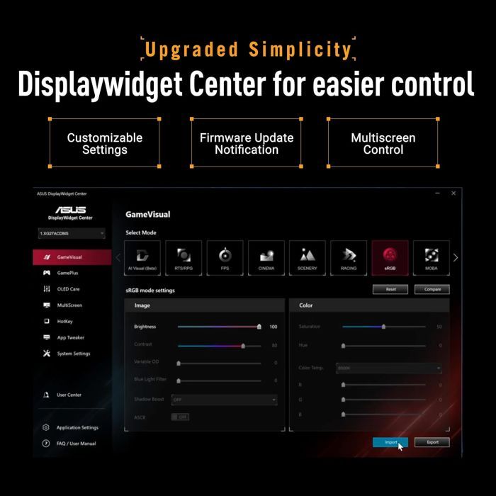 Монітор ASUS TUF Gaming VG34WQ5A (90LM0CP1-B01171) зображення 6