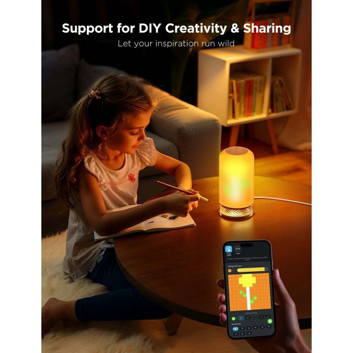 Світильник Govee H6022 Table Lamp 2, RGBICWW, WI-FI/Bluetooth, білий (H60223D1) зображення 11