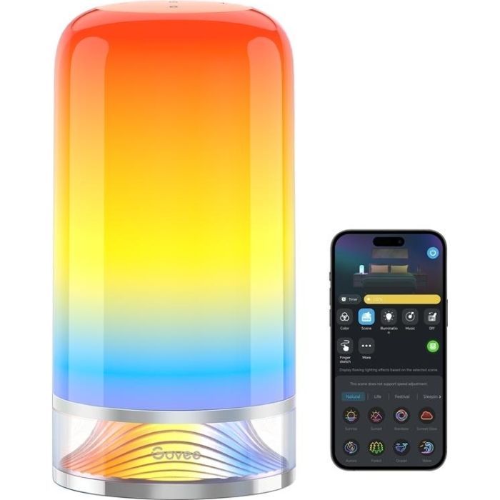 Світильник Govee H6022 Table Lamp 2, RGBICWW, WI-FI/Bluetooth, білий (H60223D1) зображення 14