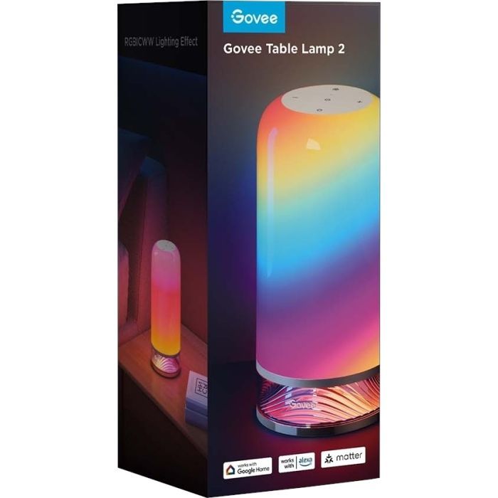 Світильник Govee H6022 Table Lamp 2, RGBICWW, WI-FI/Bluetooth, білий (H60223D1) зображення 15