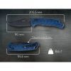 Ніж SRM Retriever 9201, Blue FRN, Black Stonewash (9201-PL) зображення 4