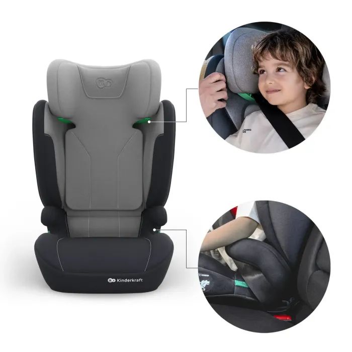 Автокресло Kinderkraft i-Spark 2 Plus i-Size Grey (KCISPA02GRYPL00) (5902533931484) изображение 5