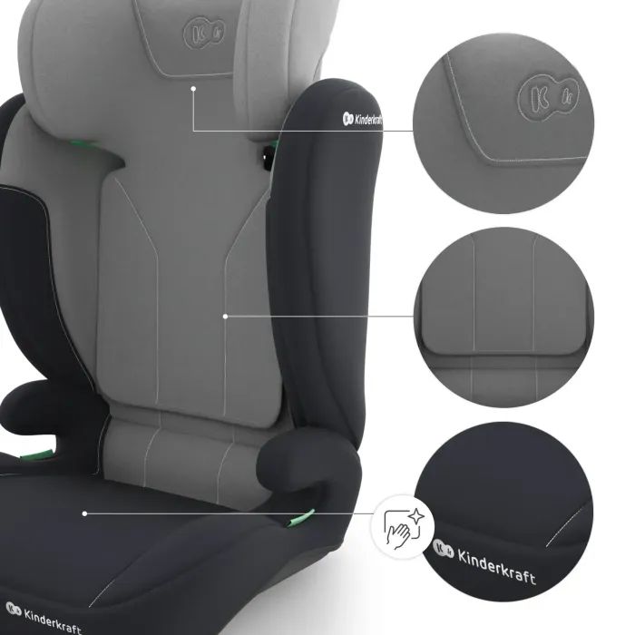 Автокресло Kinderkraft i-Spark 2 Plus i-Size Grey (KCISPA02GRYPL00) (5902533931484) изображение 7