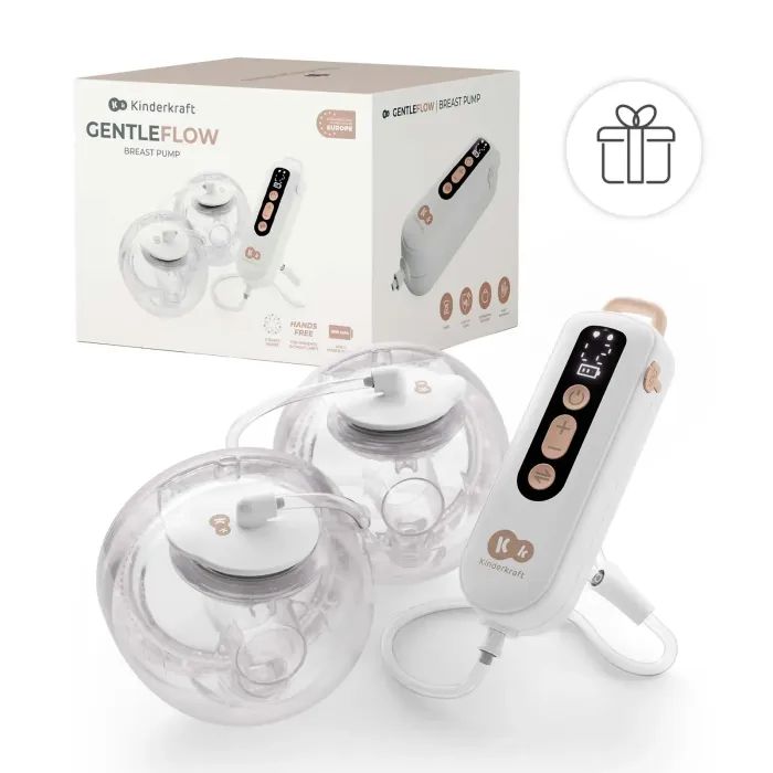 Молоковідсмоктувач Kinderkraft подвійний електричний GentleFlow Gold (5902533931040) зображення 10