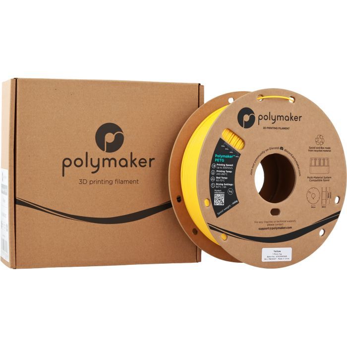 Пластик для 3D-принтера Polymaker PETG 1,75mm 1kg YELLOW (PB05007) изображение 3